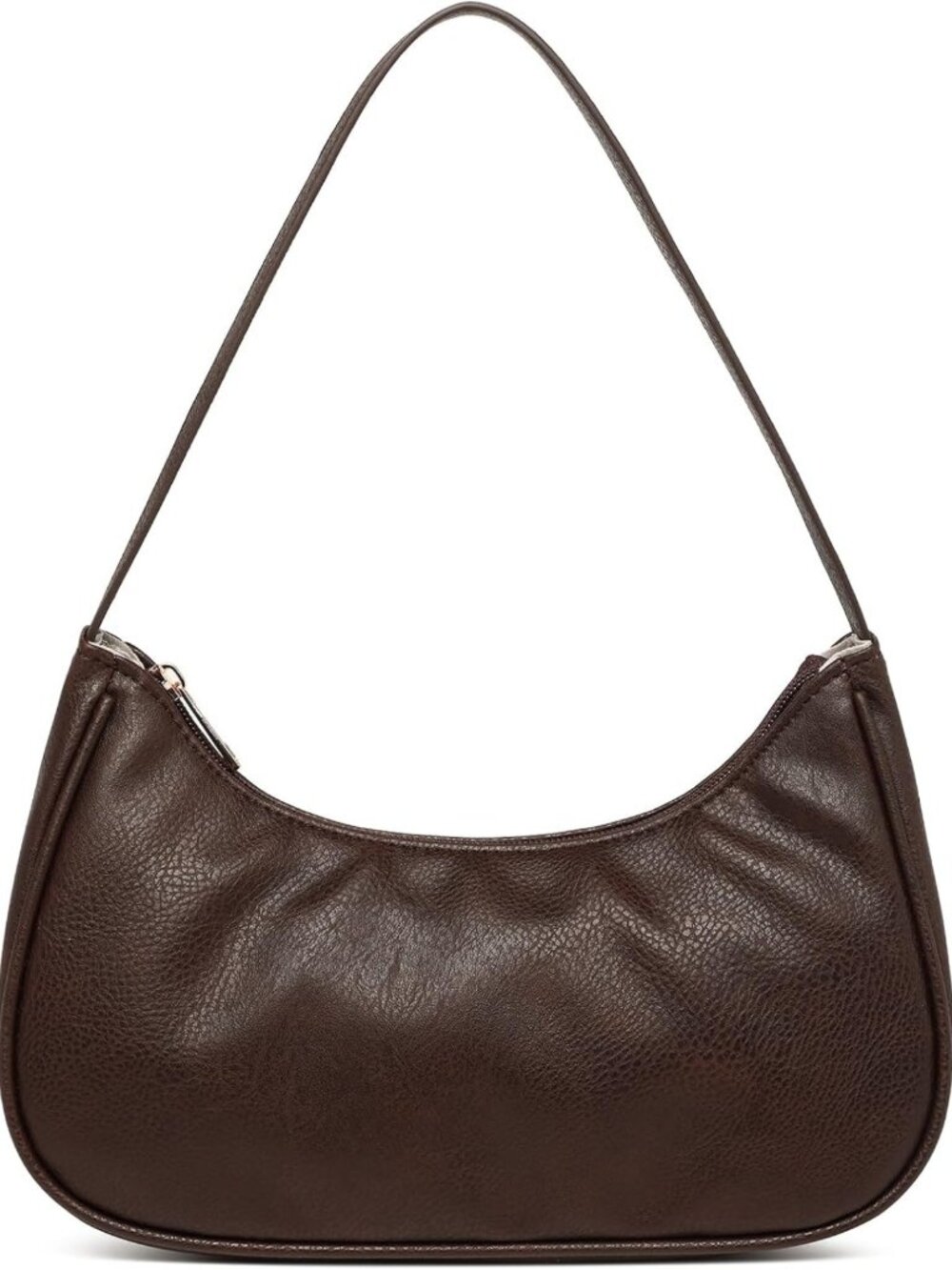 Vegan Leather Hobo Tote Bag for Women | Retro Sling Purse with Zipper Closure